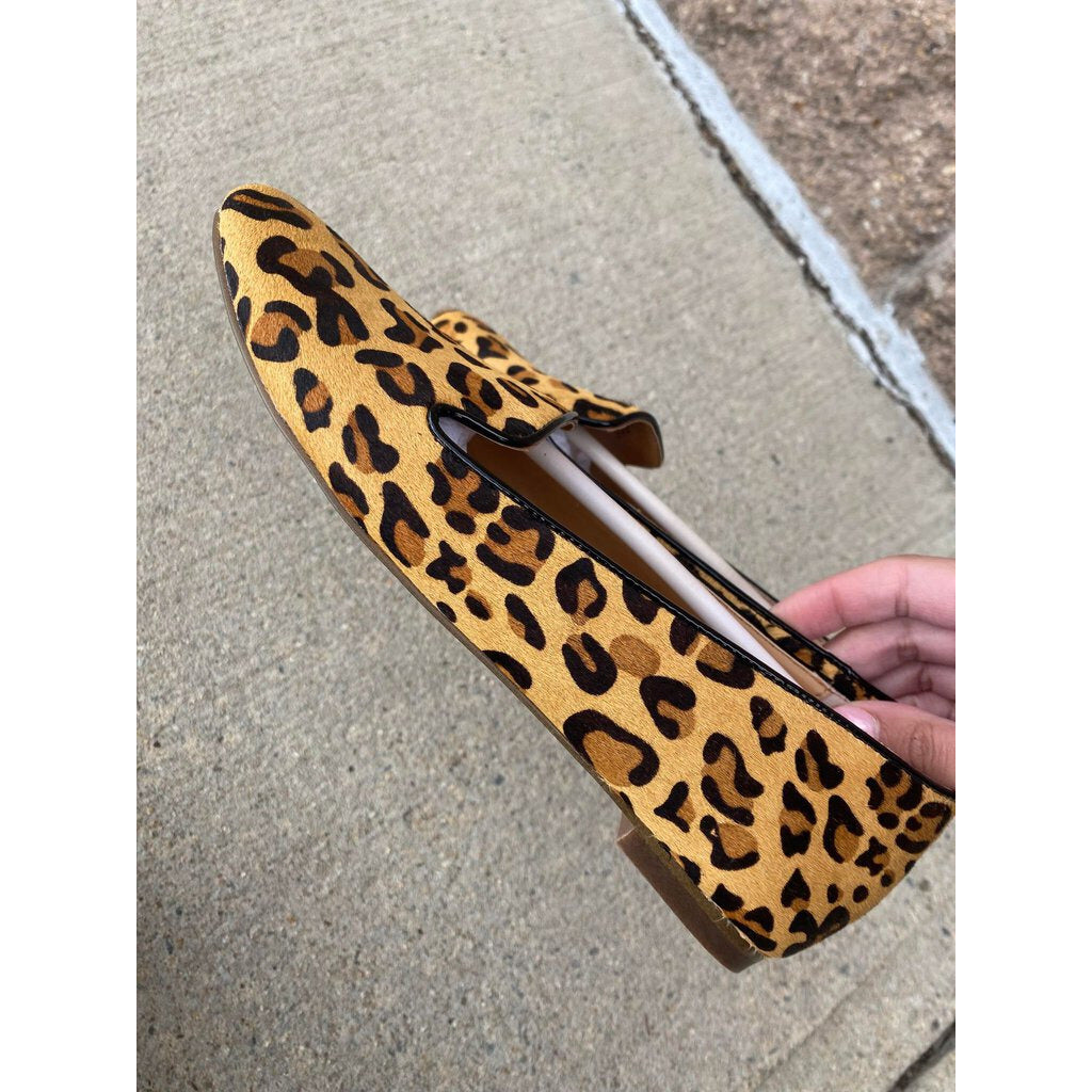 Lucky Brand Cahill Animal Print Leopard Loafers Women's Size 6.5