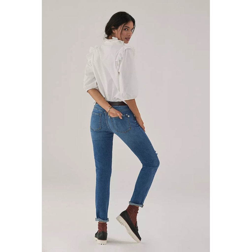 NWT Anthropologie The Slim Boyfriend buy Jeans 26 Blue $148