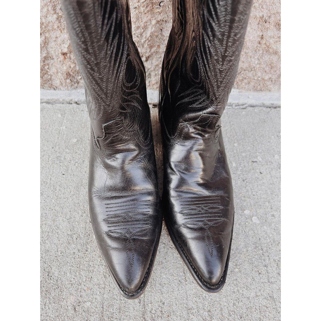 Justin Boots Vintage Western Cowboy Boots Size outlet 7