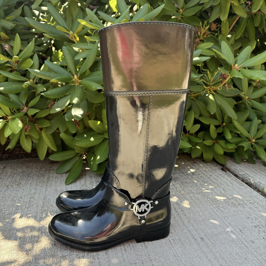 Michael Kors Fulton Harness Rain Boots Size 6