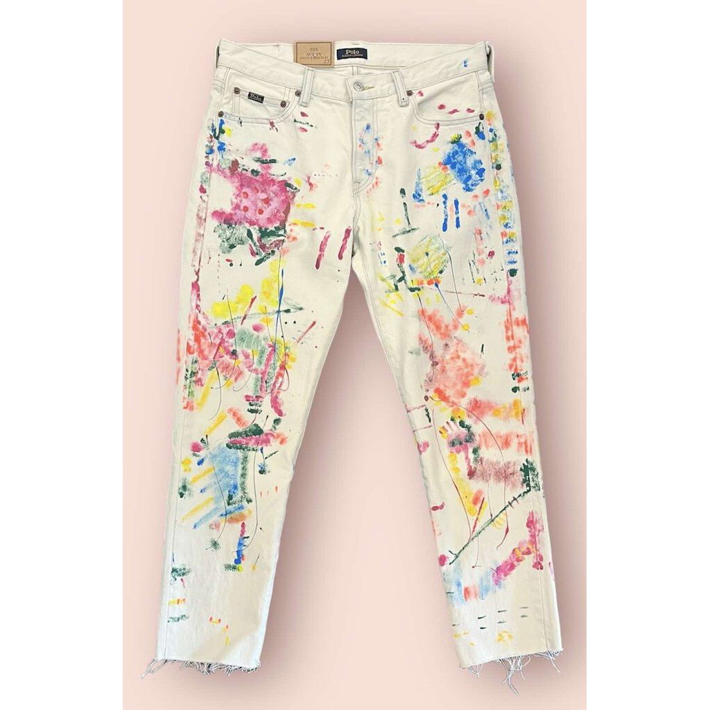 Ralph lauren paint shops splatter jeans