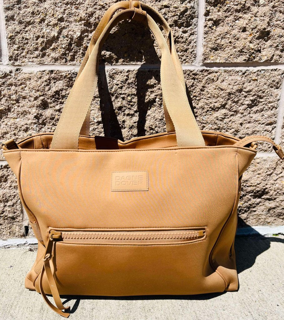 Dagne Dover Large Wade Diaper Tote in Camel Chic Boutique Consignments