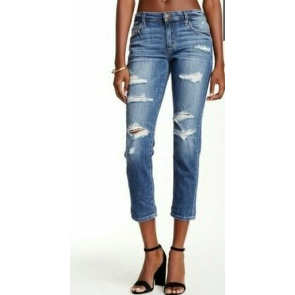 Joes Distressed Boyfriend Slim Cropped cheapest Jeans