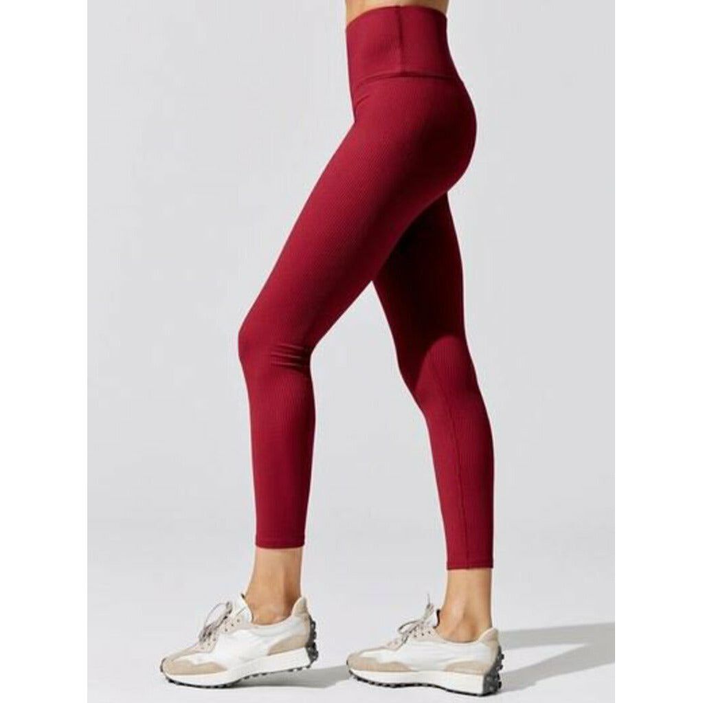 Carbon 38 Ribbed Regular Rise 7/8 Legging - Ruby Red - Size Small – Chic  Boutique Consignments