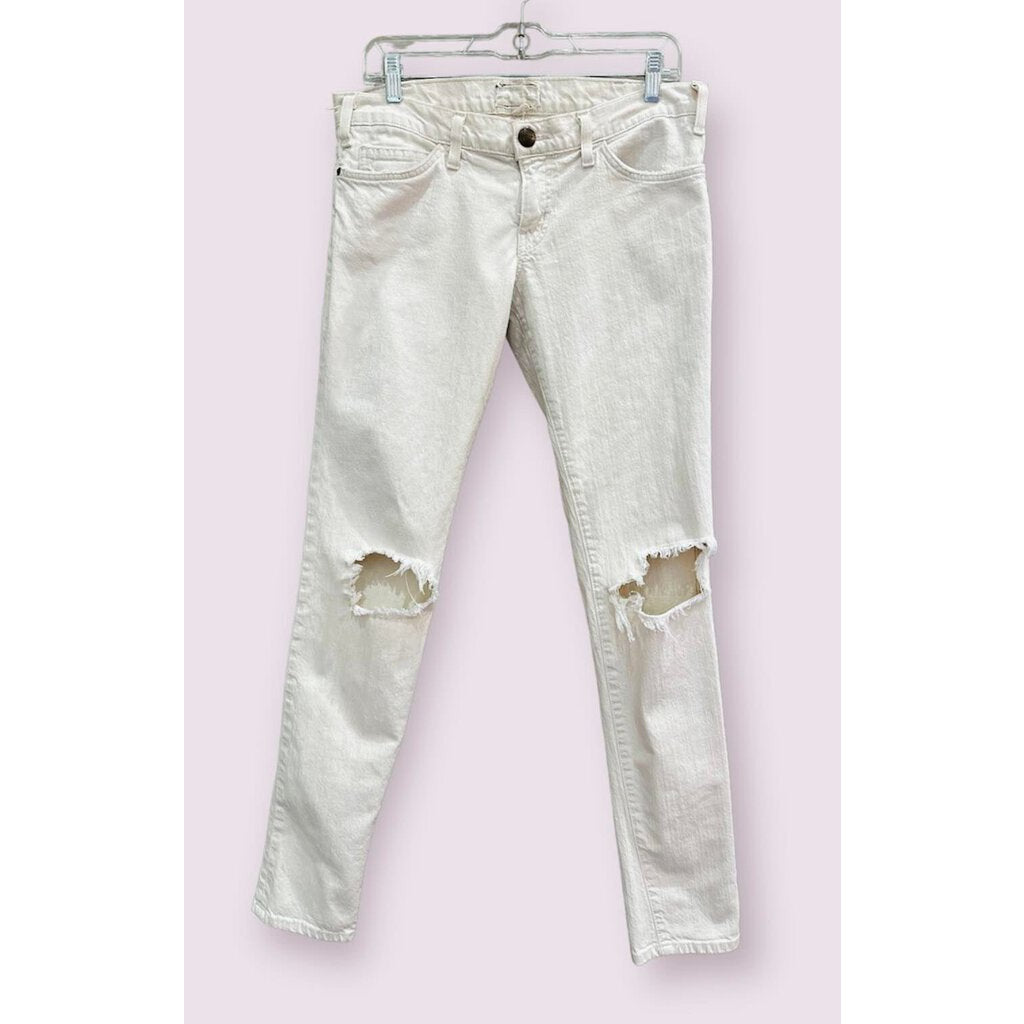 Current elliott skinny 2024 distressed jeans