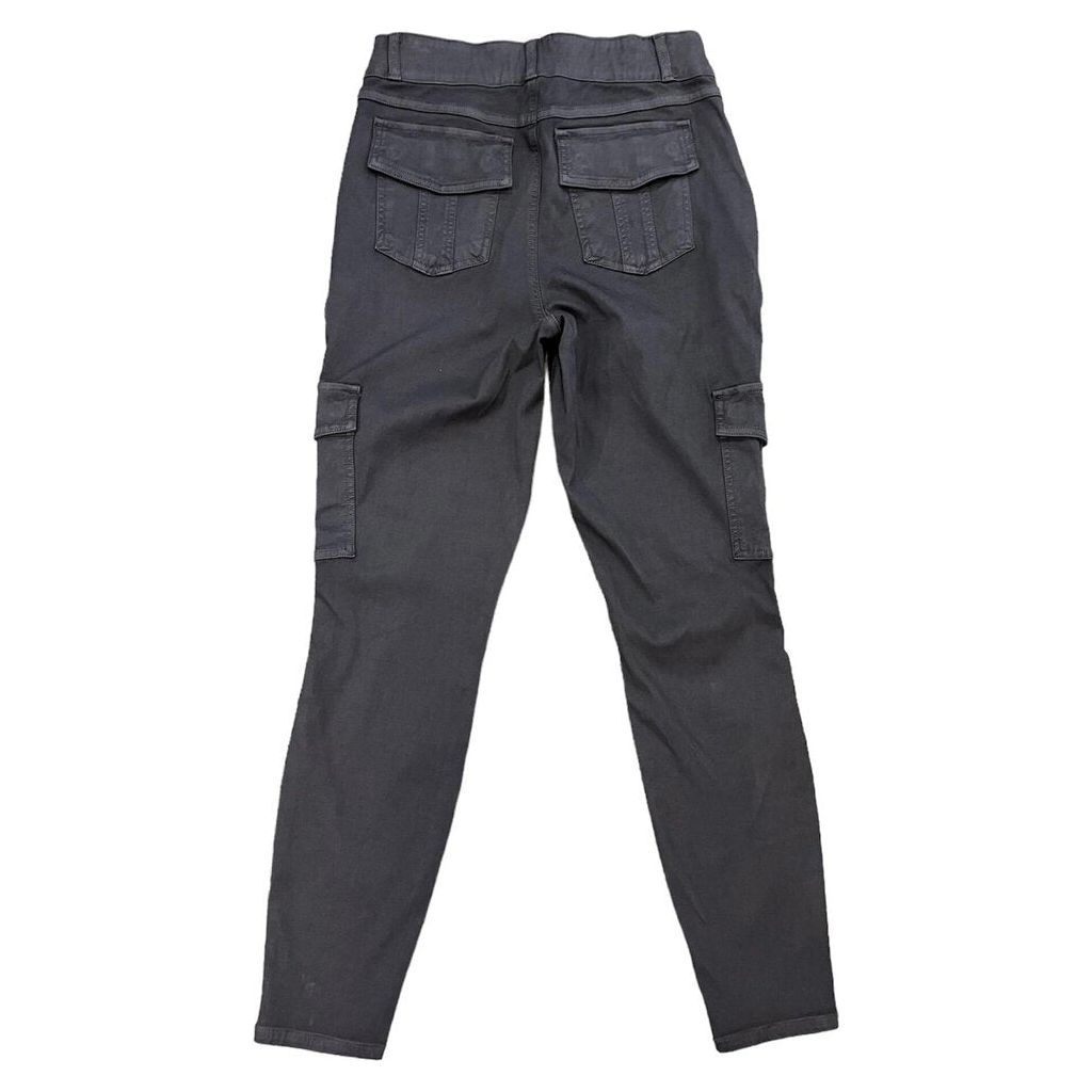 NEW Spanx Stretch Twill Ankle Cargo Pants in BLACKWASH CAMO Size XS #1284