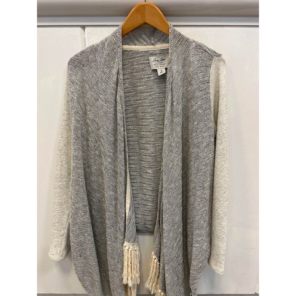 Lucky brand fringe cardigan hotsell